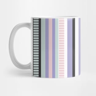 Serape Stripe in Pastels, Black, & White Mug